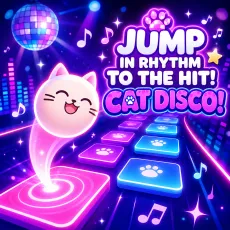 Jump in Rhythm to the Hit! Cat Disco! game Play Jump in Rhythm to the Hit! Cat Disco! game