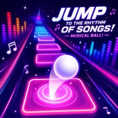 Jump to the Rhythm of Songs! Musical Ball! game Play Jump to the Rhythm of Songs! Musical Ball! game